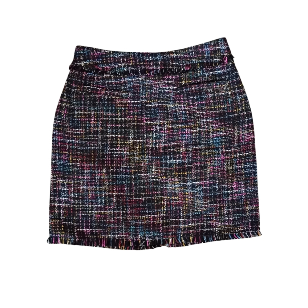 H & M Skirt Womens Size 8 Y2K 90s Preppy Academia Quiet Luxury Classic Tweed